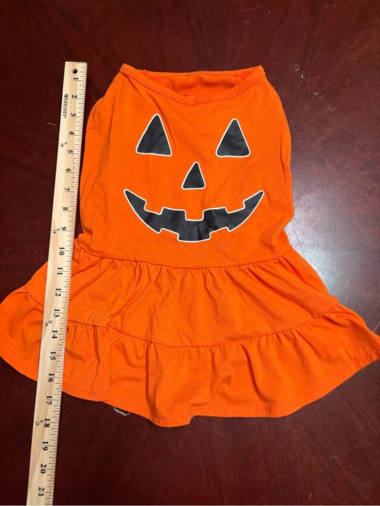 Other - Orange Jack-O'-Lantern Ruffle Dog Dress